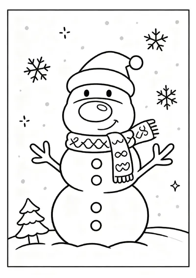 Gingerbread Snowman With Peppermint Buttons online coloring canvas