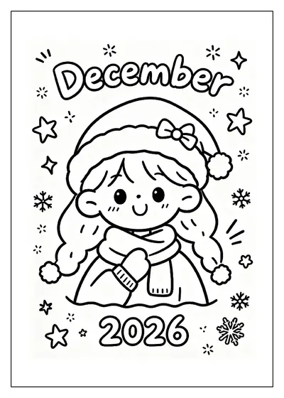 Last Page of the 2026 Calendar coloring page
