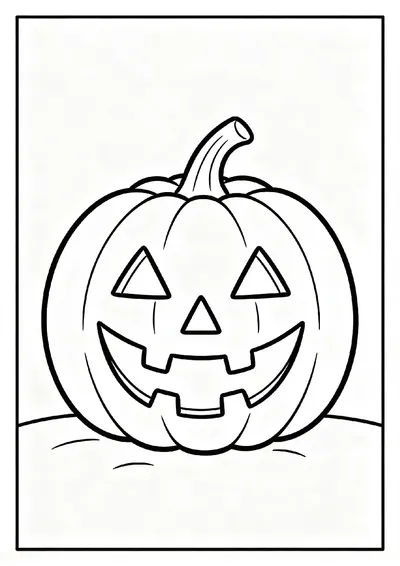 Jack O Lantern Grinning Face coloring page