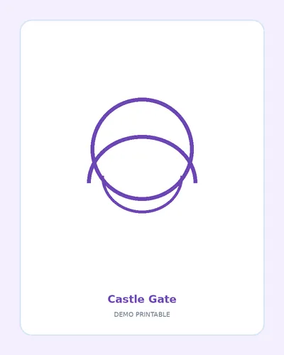 Castle Gate coloring page