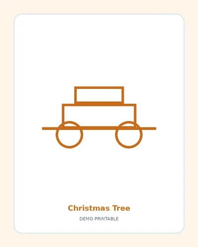 Christmas Tree coloring page