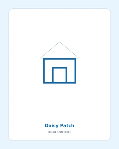 Daisy Patch coloring page