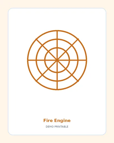 Fire Engine coloring page