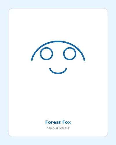 Forest Fox coloring page