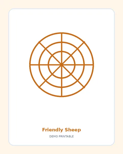 Friendly Sheep coloring page