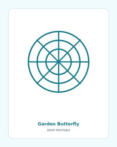 Garden Butterfly coloring page