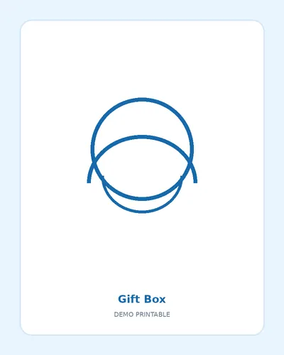 Gift Box coloring page