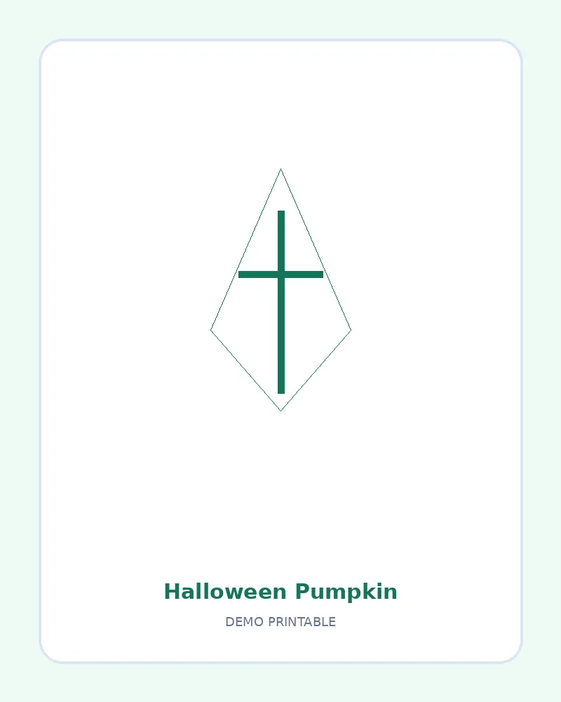 Halloween Pumpkin coloring page, black outline drawing ready to print