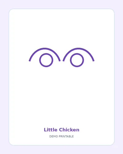 Little Chicken coloring page