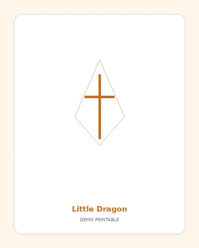 Little Dragon coloring page