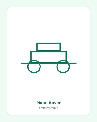 Moon Rover coloring page