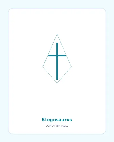 Stegosaurus coloring page